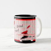 Voor mijn Trini-vriend - Happy T & T-onafhankelijk Tweekleurige Koffiemok (Voorkant rechts)