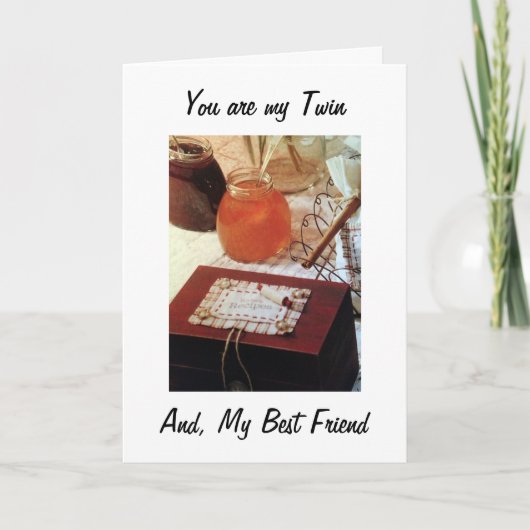 VOOR MIJN TWEELINGZUS EN FAVORIETE KOK OP VERJAARD KAART (Voorkant)