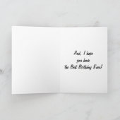 VOOR MIJN TWEELINGZUS EN FAVORIETE KOK OP VERJAARD KAART (Binnen)