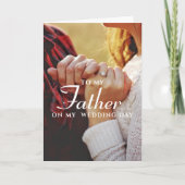 Voor mijn vader, eenvoudige, minimalistische Kaart (Voorkant)