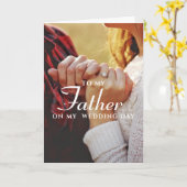 Voor mijn vader, eenvoudige, minimalistische Kaart (Gele Bloem)