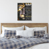 Voor mijn vader | grappige citaten voor papa canvas afdruk (Insitu (Slaapkamer))