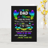 Voor mijn vader in de hemel verstop ik mijn tranen kaart (Gele Bloem)