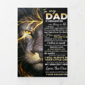 Voor mijn vader | Lief brief | Mooie gift Drieluik Aankondiging (Cover)