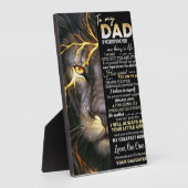 Voor mijn vader | Schattige brief | Lovely Gift Fotoplaat (Zijkant)