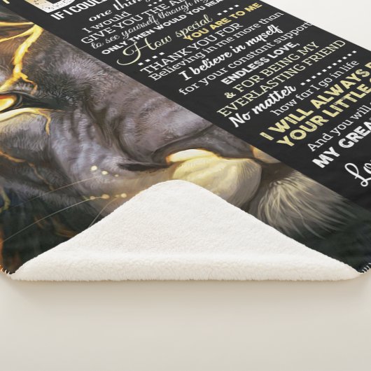 Voor mijn vader | Schattige brief | Lovely Gift Sherpa Deken (3/4)