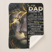 Voor mijn vader | Schattige brief | Lovely Gift Sherpa Deken (Voorkant)