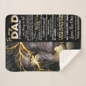 Voor mijn vader | Schattige brief | Lovely Gift Sherpa Deken (Voorkant (horizontaal))