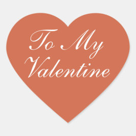 Voor mijn valentijn Hart  Sticker