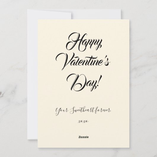  voor mijn Valentijn meisje roze blauw Feestdagenkaart (Achterkant)