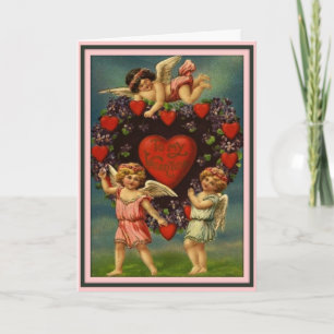 Voor mijn Valentijn - Vintage Valentijnkaart Feestdagen Kaart