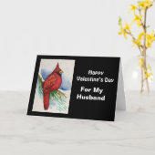 Voor mijn Valentijnsdag van de Rode Kardinaal. Kaart (Gele Bloem)