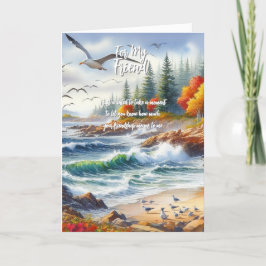 Voor mijn vriend bedankkaart