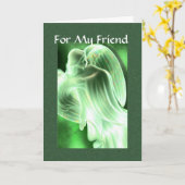 Voor Mijn Vriend - het Wenskaart van de Engel Kaart (Gele Bloem)