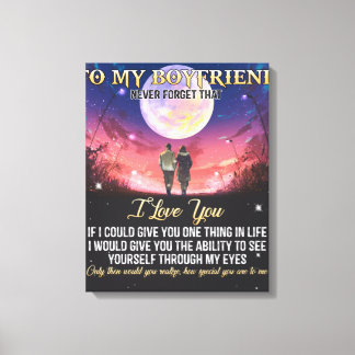 Voor mijn vriend hou ik van jou canvas afdruk