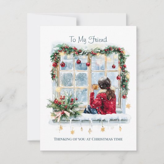 Voor mijn vriend Kerst Kaart (Voorkant)