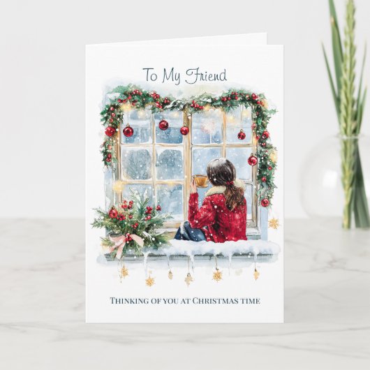 Voor mijn vriend Kerst Kaart (Voorkant)