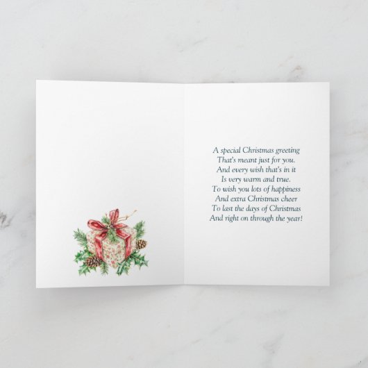 Voor mijn vriend Kerst Kaart (Binnen)