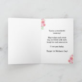 Voor mijn Vriendin Happy First Moederdag Kaart (Binnen)