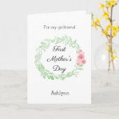 Voor mijn Vriendin Happy First Moederdag Kaart (Gele Bloem)