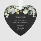 Voor mijn vriendschappelijke kerst, niet-fotohart ornament (achterkant)