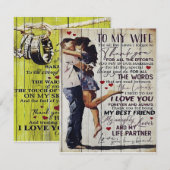 Voor mijn vrouw Cadeau | Liefdescitaten Cadeau | Kaart (Voorkant / Achterkant)