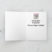 Voor mijn vrouw FaLaLa Llama Schattigee vakantie Kaart (Binnen)