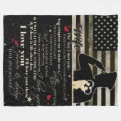 Voor mijn vrouw hou ik van je  fleece deken (Voorkant (Horizontaal))