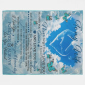 Voor mijn vrouw in de hemel hou ik van jou fleece deken (Voorkant (Horizontaal))