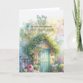 Voor mijn vrouw Jubileum Wenskaart Bedankkaart