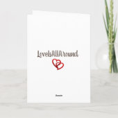 VOOR MIJN VROUW OP DE VALENTIJNSDAG KAART (Achterkant)