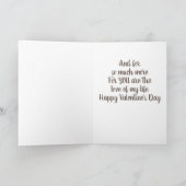 VOOR MIJN VROUW OP DE VALENTIJNSDAG KAART (Binnen)