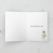 Voor mijn vrouw op Moederdag Modern, elegant, roos Kaart (Binnen)