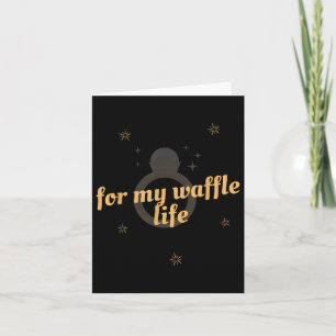 Voor mijn wafelleven Funny Wedding Party T-shirt Kaart