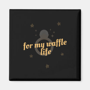 Voor mijn wafelleven Funny Wedding Party T-shirt Magneet