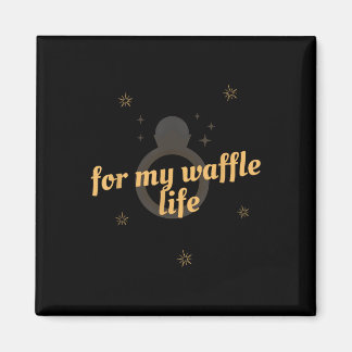 Voor mijn wafelleven Funny Wedding Party T-shirt Magneet