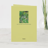 VOOR MIJN WETENSCHAPPELIJKE MOEDER-IN-WET/FLORAAL KAART (Achterkant)