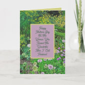 VOOR MIJN WETENSCHAPPELIJKE MOEDER-IN-WET/FLORAAL KAART (Voorkant)