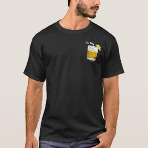 Voor mijn whiskey ijs citroen drank, leuk paar bij t-shirt