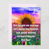 Voor mijn zus, mijn vriendin | Kracht en moed Briefkaart (Voorkant / Achterkant)