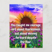 Voor mijn zus, mijn vriendin | Kracht en moed Briefkaart (Voorkant)