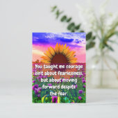 Voor mijn zus, mijn vriendin | Kracht en moed Briefkaart (Staand voorkant)