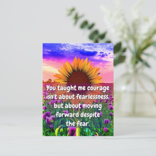 Voor mijn zus, mijn vriendin | Kracht en moed Briefkaart (Staand voorkant)