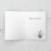 Voor mijn zus op Moederdag bloemstippen Kaart (Binnen)