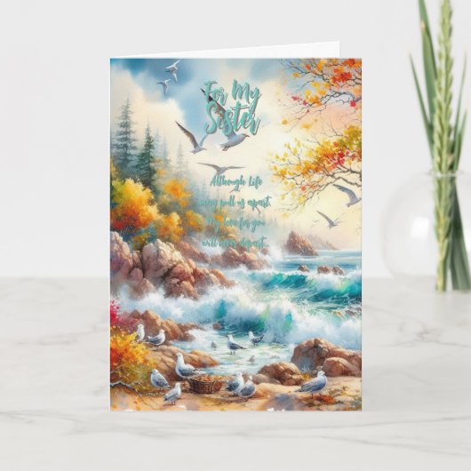 Voor mijn zuster bedankkaart (Voorkant)