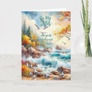 Voor mijn zuster bedankkaart