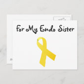 Voor mijn zuster briefkaart Endometriosis (Voorkant / Achterkant)