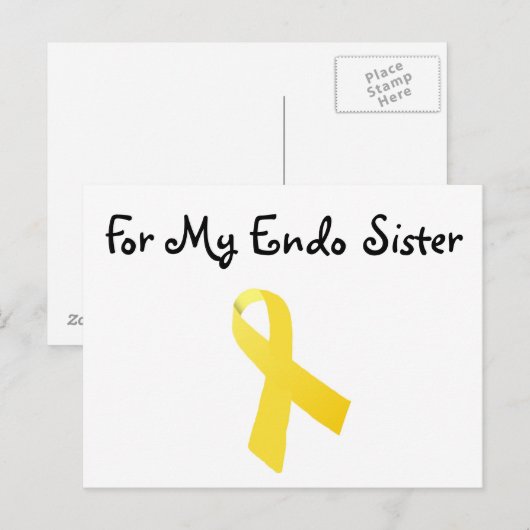 Voor mijn zuster briefkaart Endometriosis (Voorkant / Achterkant)