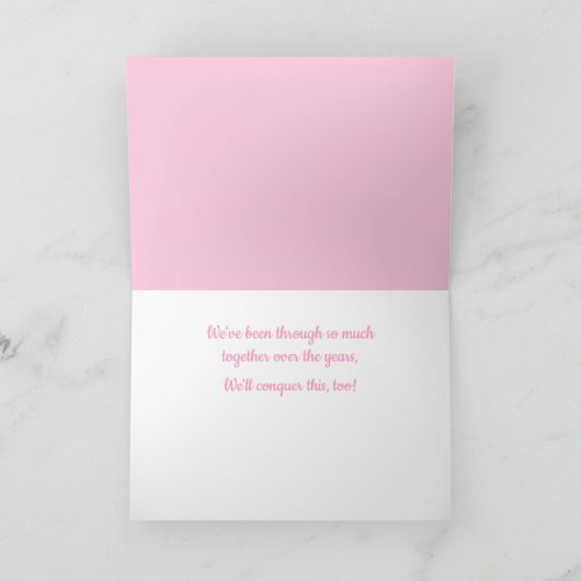 Voor mijn zuster Cancer Chemo Kaart (Binnen)