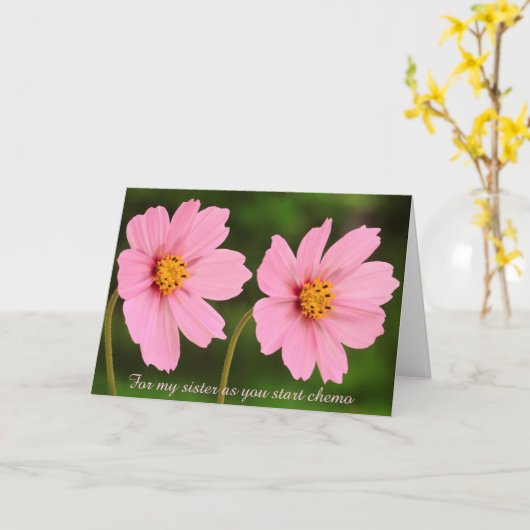 Voor mijn zuster Cancer Chemo Kaart (Gele Bloem)
